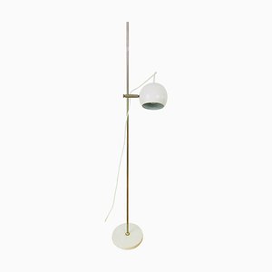 White Floor Lamp in the Style of Joe Colombo, 1960s