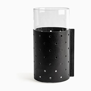 Tall Black Dot Container Or Vase by Bilge Nur Saltik for Uniqka