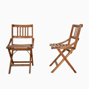 Set of Mid-Century Italian Childrens Folding Chairs from Fratelli Reguitti