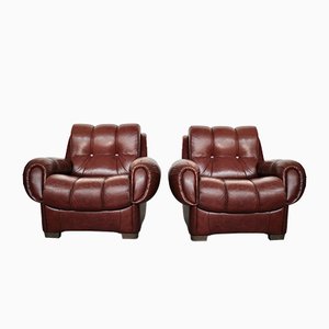 Italienische Vintage Ledersofas, 1970er