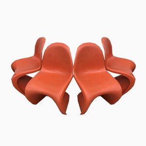 Chaises de Salon par Verner Panton pour Fehlbaum, 1973, Set de 4