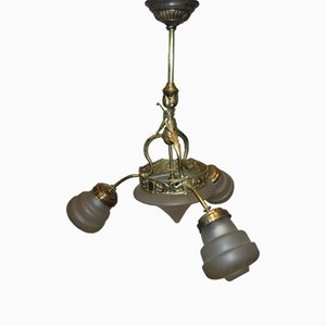 Lámpara de araña modernista de latón
