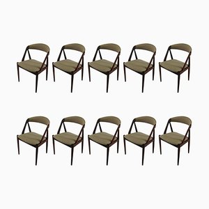 Teak Dining Chairs by Kai Kristiansen for Schou Andersen, Customizable Reupholstery, 1960s, Set of 10