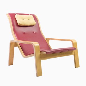 Mid-Century Model Pulkka Lounge Chair by Ilmari Lappalainen for Asko