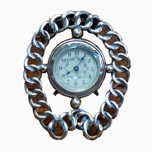 Reloj de bodas victoriano de latón en forma de herradura