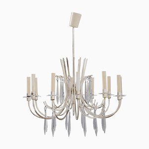 Silver Chandelier from Sciolari, 1960s