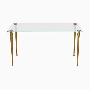 French Brass Coffee Table, 1970s