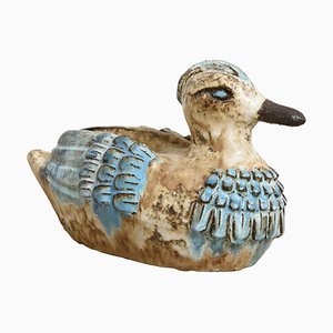 Ceramic Duck Sculpture by Rogier Vandeweghe for Amphora, 1960s