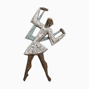 Stilisierte Mädchenfigur von Amphora, 1960er