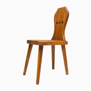 Scandinavian Pinewood Dining Chairs, 1960s, Set of 2