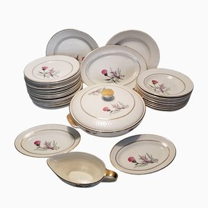 Set da pranzo in ceramica di Manufacture d'Orchies, anni '50, set di 37