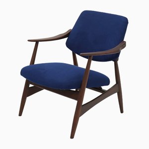 Poltrona Mid-Century in teak di Louis van Teeffelen per WéBé, anni '50