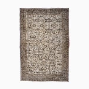 Tappeto grande Oushak vintage floreale, Turchia