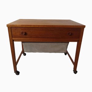 Danish Teak Sewing Cart, 1960s