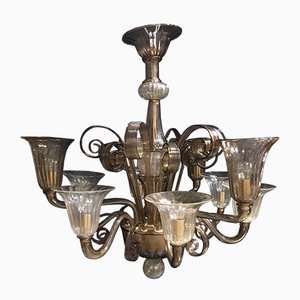 Vintage 9-Light Chandelier from Cesare Toso