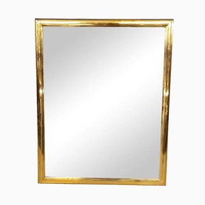 Brass Rectangle Mirror, 1950s