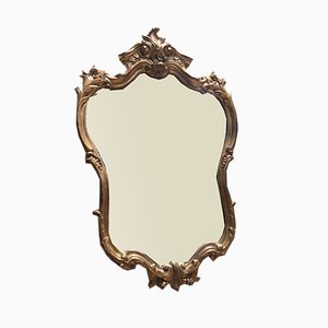 Specchio vintage dorato, anni '80