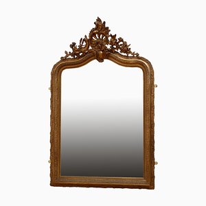 Specchio da parete in legno dorato, XIX secolo