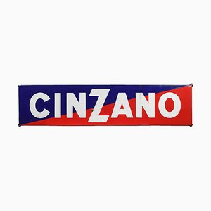 Enameled Cinzano Sign