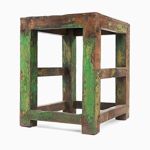 Small Table with Green Patina
