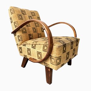 Art Deco Lounge Chair by Jindřich Halabala for UP Závody, 1930s