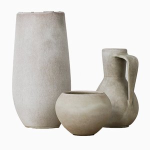 Vases par Hildegard et Peter Delius pour Kunsttöpferei Hameln, 1930s, Set de 3