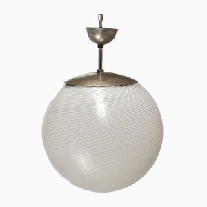 Lámpara colgante esférica de Alessandro Diaz de Santillana, años 50