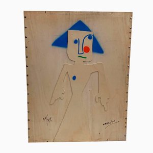 Plywood Folder by Marcello Pirro for La Pergola Edizioni, 1970s