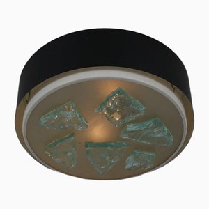 Glass Ceiling Lamp from Raak, 1950s