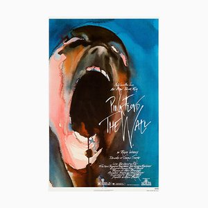 Affiche de Film Vintage One Sheet Pink Floyd The Wall, États-Unis par Gerald Scarfe, 1982