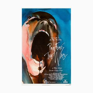 Poster del film Pink Floyd The Wall originale vintage USA di Gerald Scarfe, 1982