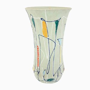 Large German Marine Ceramic Vase Suitable as Umbrella Stand, 1960s