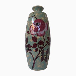 Vaso grande Art Déco in ceramica di Simone Larrie per d'Argyll, Francia, anni '30