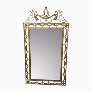 Specchio con cornice in metallo, inizio XXI secolo