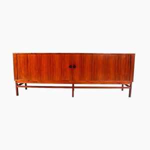 Credenza in palissandro con ante scorrevoli, Danimarca, anni '60