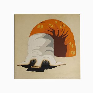 Cane da Tabacco Serigraph by Armando Testa, 1970s