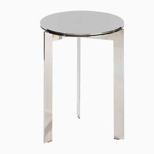 Joined Ro50.3 C Polished Stainless Steel Side Table by Barh