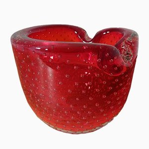 Italian Murano Glass Strawberry Ashtray, 1960s
