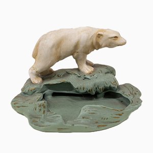 Posacenere Art Déco con orso polare, anni '20