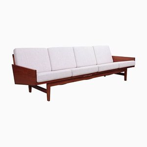 4-Sitziges Walnuss Sofa von Arden Riddle, 1967