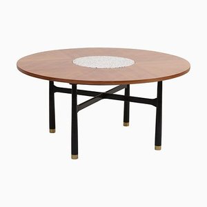 Grande Table en Noyer et Terrazzo par Harvey Probber, 1960s