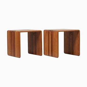 Set of Ribbon Stools by James Rannefeld for Jawar Studio, USA, 1970s