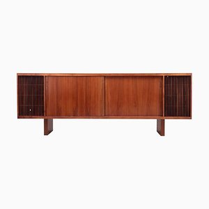 Large Mid-Century Hifi Phone Credenza in Walnut, USA, 1960s