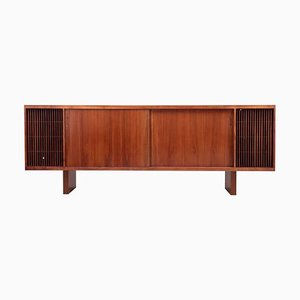 Large Mid-Century Hifi Phone Credenza in Walnut, USA, 1960s