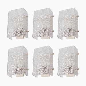 Ice Glas Wandlampe von Kalmar, 1960er