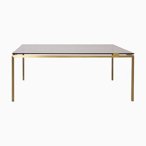 Brass and Glass Coffee Table in the Style of Maison Jansen, 1970s