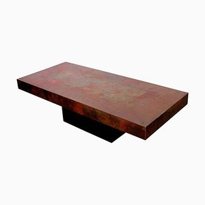 Copper Coffee Table by Bernhard Rohne, 1970s