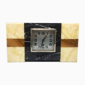 Art Deco French Marble Clock from Manufrance, 1930s