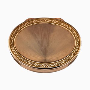 Caja para rapé francesa antigua de oro de 18 quilates, década de 1830