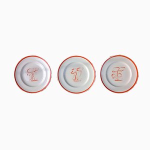 Plates by Gio Ponti for Richard Ginori, 1933, Set of 3